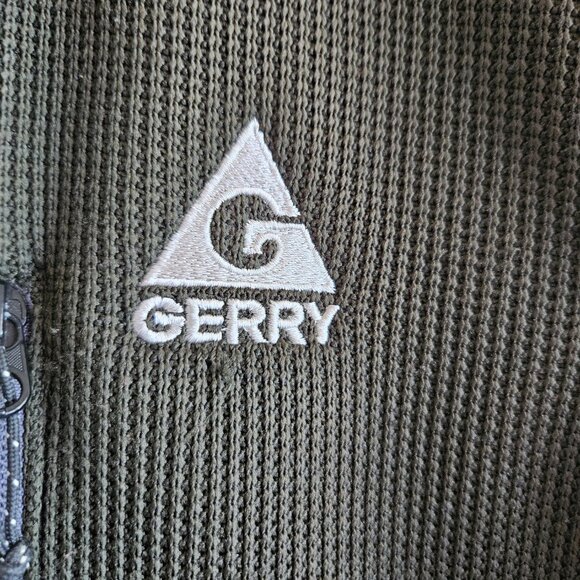 GERRY Woven Jacket Dark Green Full Zip Men's L - Picture 2 of 9